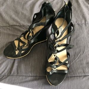Brand New Guess Black Wedges